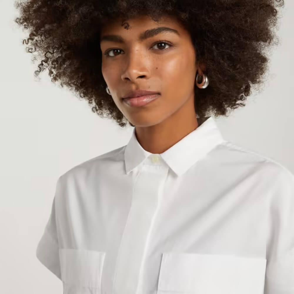 Cotton Box-Cut Shirt