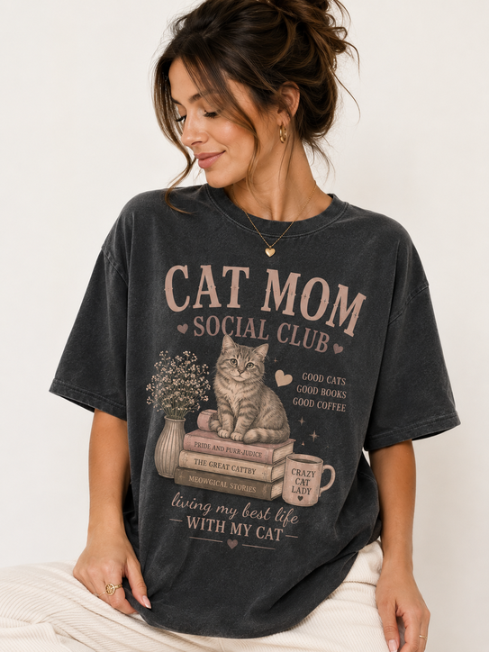 Cat Mom Women Tshirt