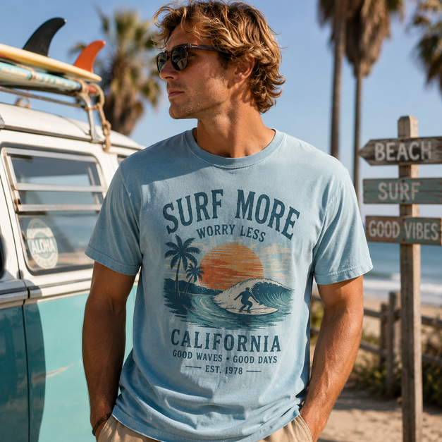 Surfing Mens Tshirt